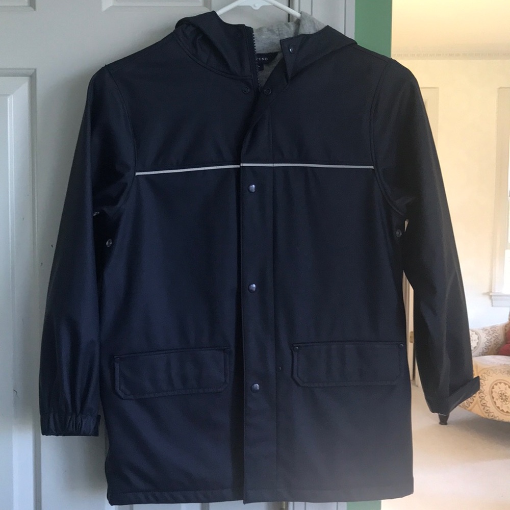 Lands’ End raincoat Navy unisex size 6x-7